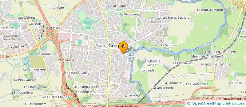 localisation de l'entreprise MONSIEUR JEAN-PAUL ALLAIN  SAINT-GREGOIRE