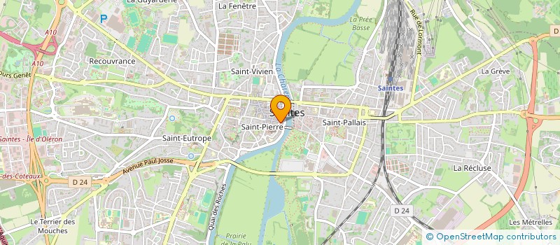 localisation de l'entreprise MONSIEUR JEAN-PAUL ALONSO  SAINTES