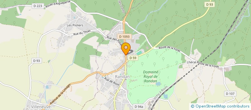 localisation de l'entreprise MONSIEUR JEAN PAUL ANDRIEUX  RANDAN