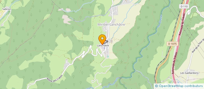 localisation de l'entreprise MONSIEUR JEAN-PAUL ARNAUD  MIRIBEL-LANCHATRE