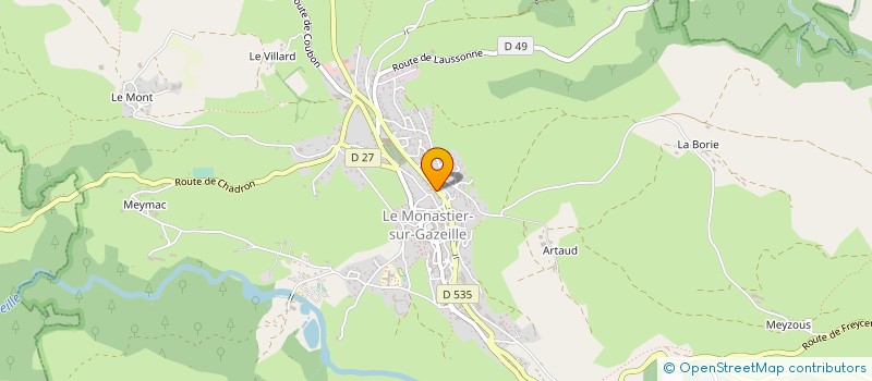 localisation de l'entreprise MONSIEUR JEAN-PAUL ARSAC  LE MONASTIER-SUR-GAZEILLE