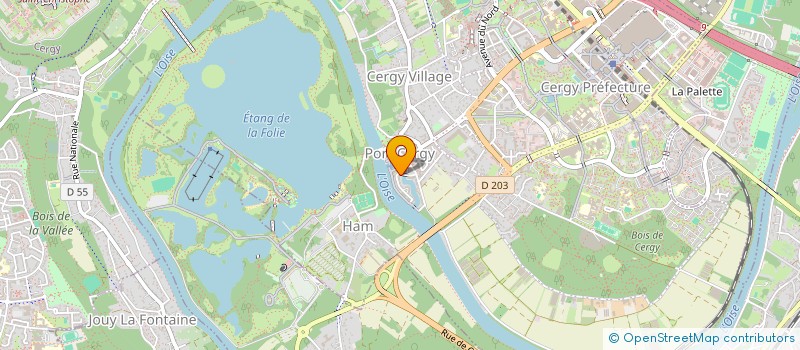 localisation de l'entreprise MONSIEUR JEAN-PAUL ATEBA  CERGY