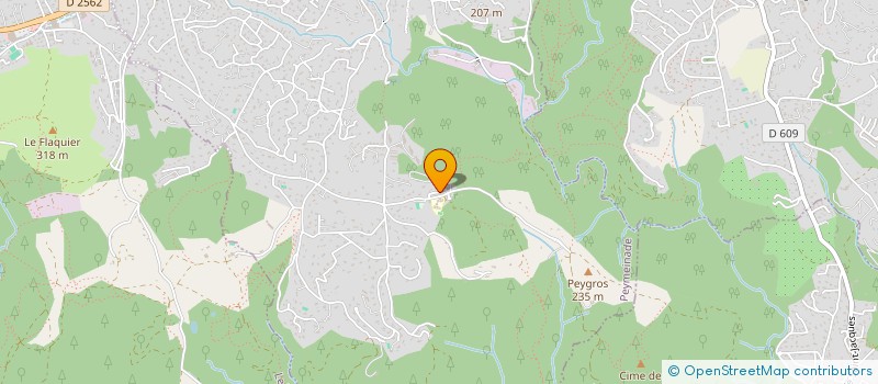 localisation de l'entreprise MONSIEUR JEAN PAUL AUREJAC  PEYMEINADE