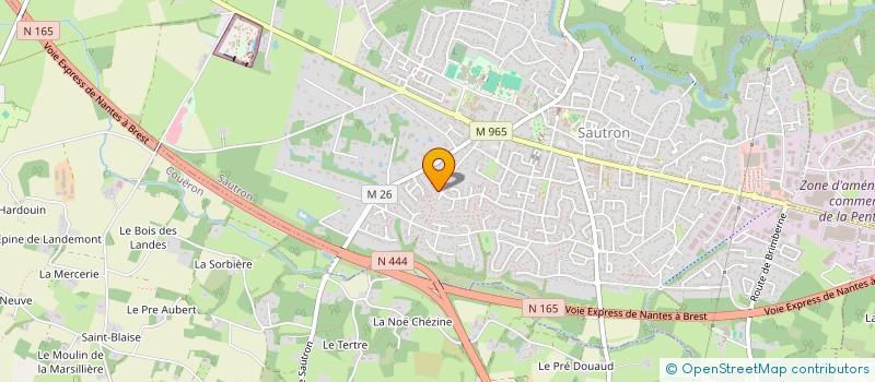 localisation de l'entreprise MONSIEUR JEAN PAUL BABONNEAU  SAUTRON