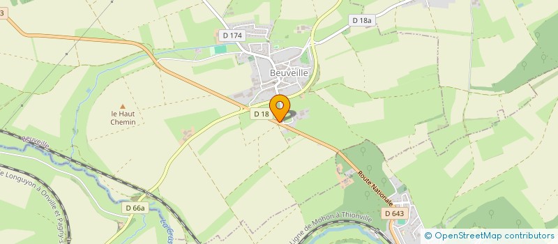 localisation de l'entreprise MONSIEUR JEAN-PAUL BAILLIEUX  BEUVEILLE