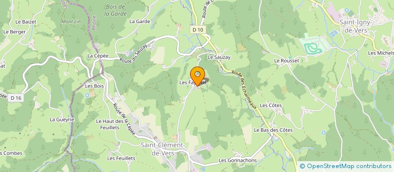 localisation de l'entreprise MONSIEUR JEAN-PAUL BALLANDRAS  SAINT-CLEMENT-DE-VERS