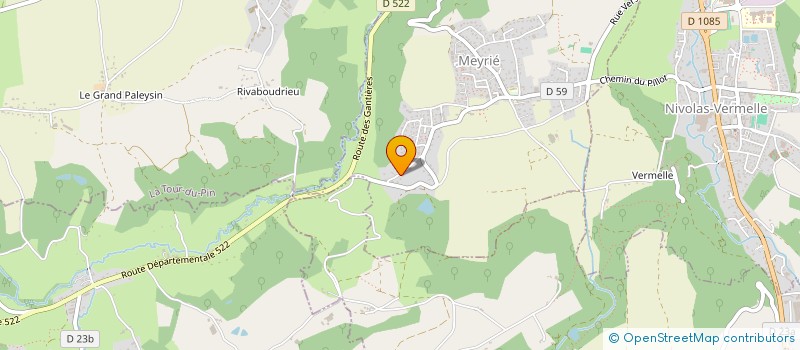 localisation de l'entreprise MONSIEUR JEAN-PAUL BALMONT  MEYRIE