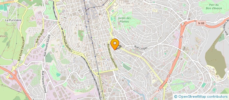 localisation de l'entreprise MONSIEUR JEAN PAUL BARLET  SAINT-ETIENNE