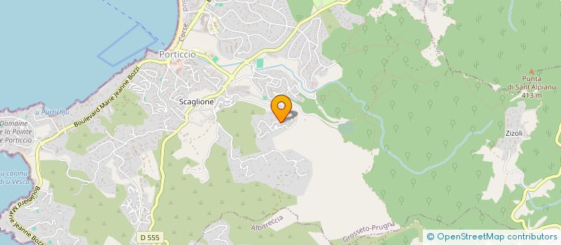 localisation de l'entreprise MONSIEUR JEAN-PAUL BATTESTI  GROSSETO-PRUGNA