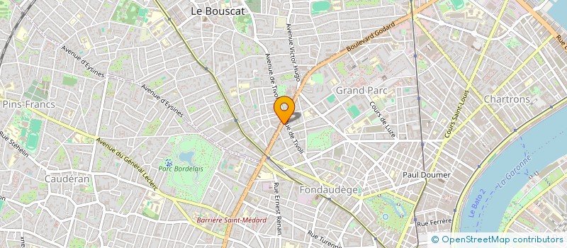 localisation de l'entreprise MONSIEUR JEAN-PAUL BAUDIN  BORDEAUX