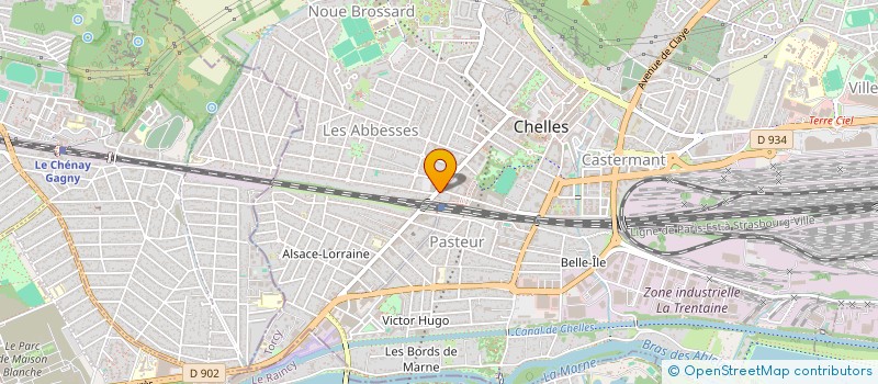 localisation de l'entreprise MONSIEUR JEAN-PAUL BAZIN  CHELLES