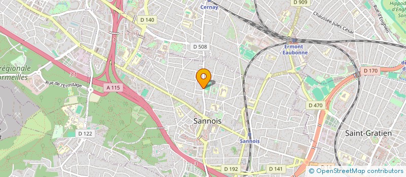 localisation de l'entreprise MONSIEUR JEAN-PAUL BEGAUD  SANNOIS