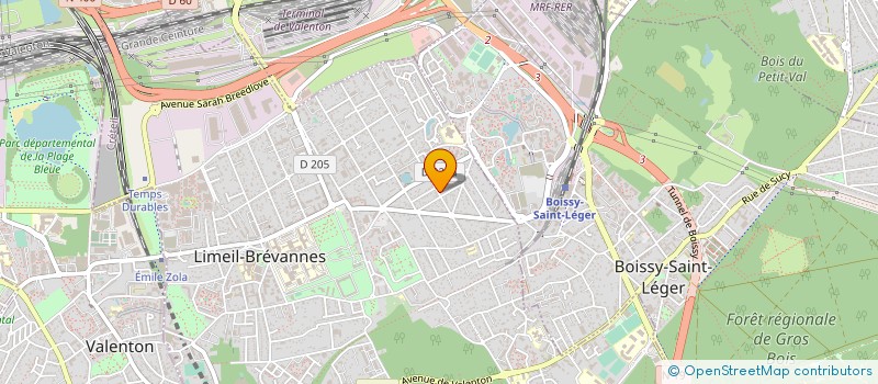localisation de l'entreprise MONSIEUR JEAN-PAUL BERGER  LIMEIL-BREVANNES