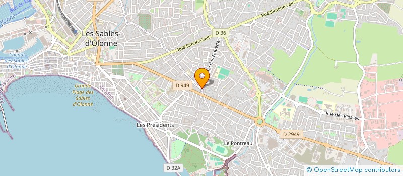 localisation de l'entreprise MONSIEUR JEAN-PAUL BERNARD à LES SABLES D'OLONNE