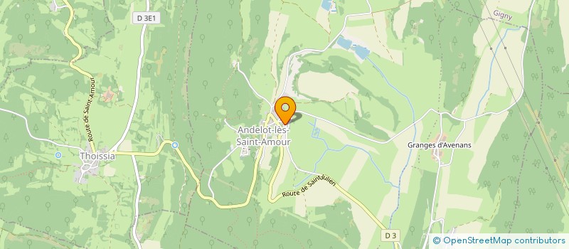 localisation de l'entreprise MONSIEUR JEAN-PAUL BERTHOZAT  VAL SURAN