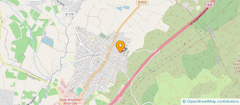 localisation de l'entreprise MONSIEUR JEAN-PAUL BESSIERE  GIGEAN