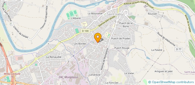 localisation de l'entreprise MONSIEUR JEAN PAUL BIRBES à SAINT-JUERY