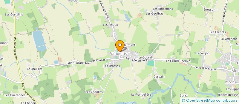 localisation de l'entreprise MONSIEUR JEAN-PAUL BLANC à MEZERIAT