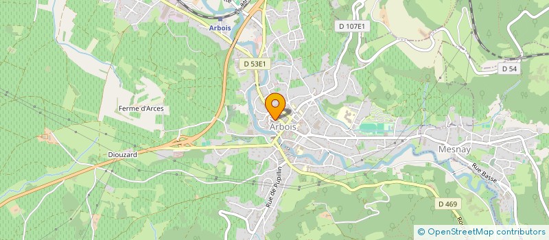 localisation de l'entreprise MONSIEUR JEAN-PAUL BLIN à ARBOIS