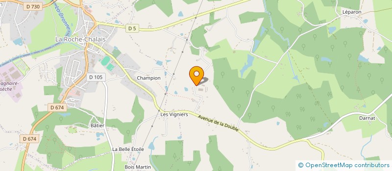 localisation de l'entreprise MONSIEUR JEAN PAUL BOBINEAU  LA ROCHE-CHALAIS