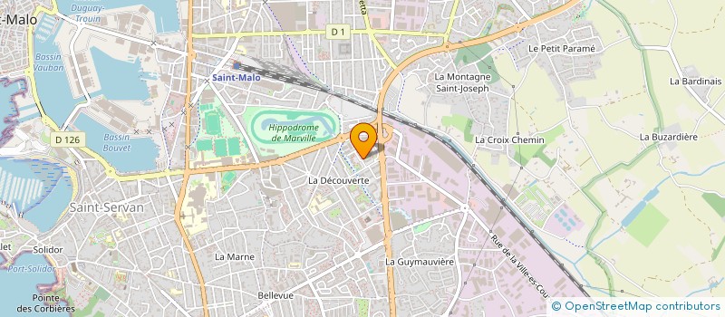 localisation de l'entreprise MONSIEUR JEAN-PAUL BODET  SAINT-MALO