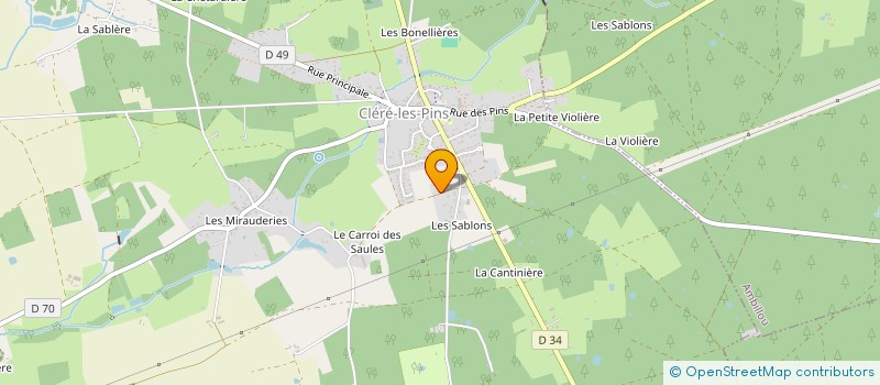 localisation de l'entreprise MONSIEUR JEAN PAUL BODIN  CLERE-LES-PINS