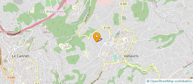 localisation de l'entreprise MONSIEUR JEAN-PAUL BONGIOVANNI à VALLAURIS