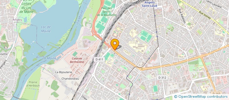 localisation de l'entreprise MONSIEUR JEAN PAUL BONHOMME à ANGERS