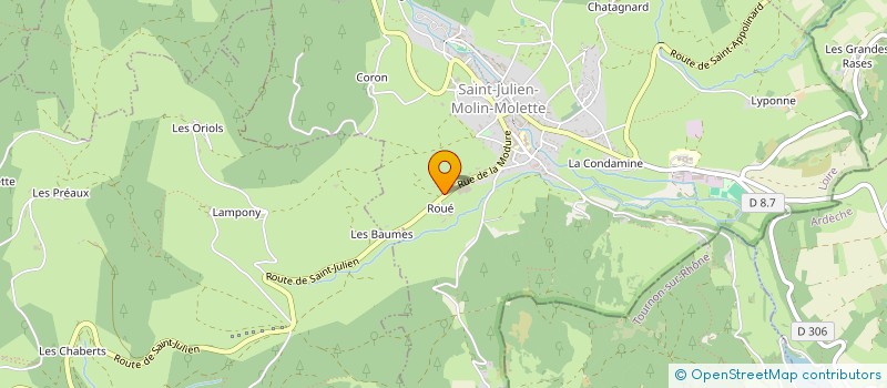 localisation de l'entreprise MONSIEUR JEAN-PAUL BONNEFOY  SAINT-SAUVEUR-EN-RUE