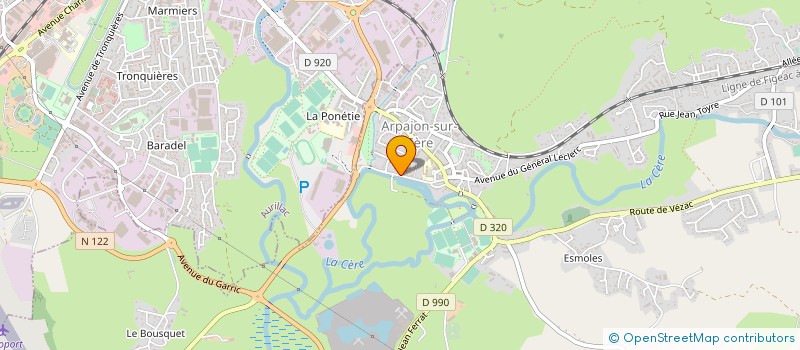 localisation de l'entreprise MONSIEUR JEAN-PAUL BORIE à ARPAJON-SUR-CERE