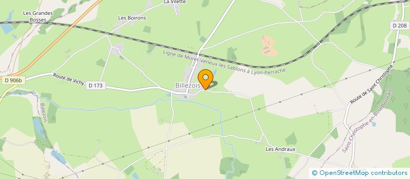 localisation de l'entreprise MONSIEUR JEAN PAUL BOUET  BILLEZOIS