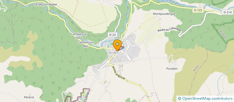 localisation de l'entreprise MONSIEUR JEAN-PAUL BOURDIOL  ARDES