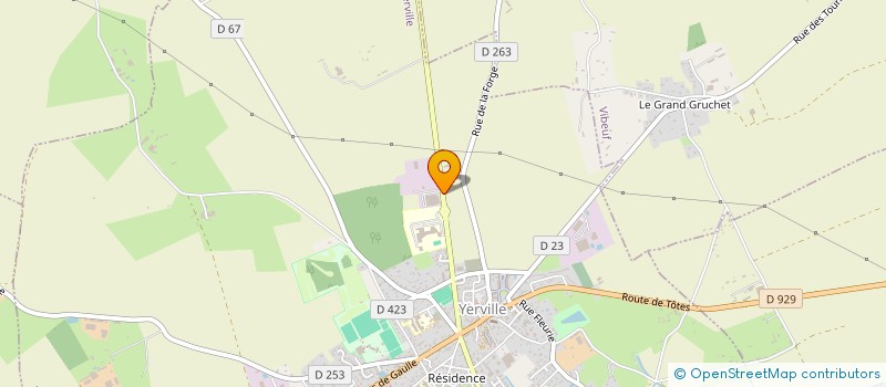 localisation de l'entreprise MONSIEUR JEAN-PAUL BOURGEOIS  YERVILLE