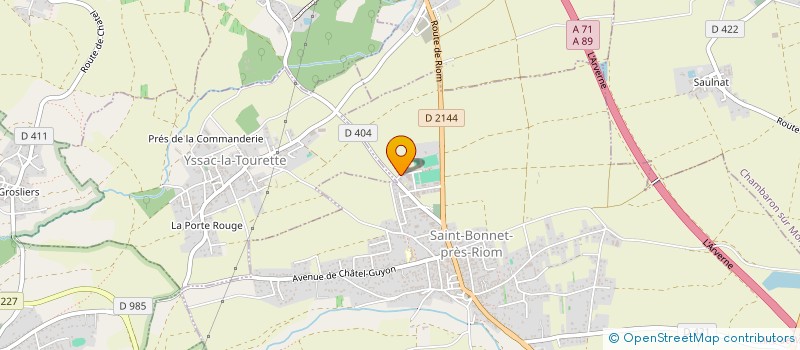 localisation de l'entreprise MONSIEUR JEAN PAUL BOURRASSIER  SAINT-BONNET-PRES-RIOM