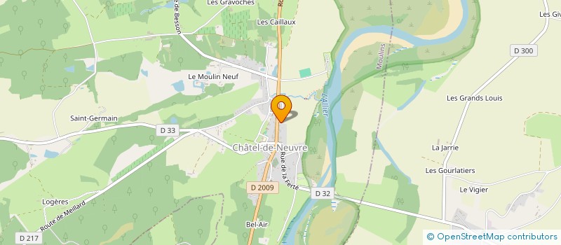 localisation de l'entreprise MONSIEUR JEAN PAUL BOURRASSIER  CHATEL-DE-NEUVRE