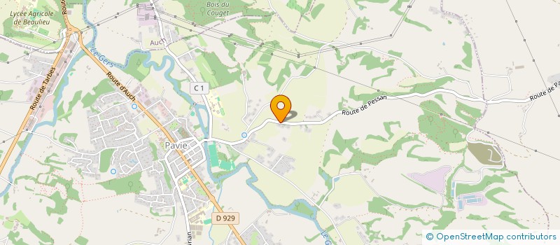 localisation de l'entreprise MONSIEUR JEAN-PAUL BRUMAS  PAVIE