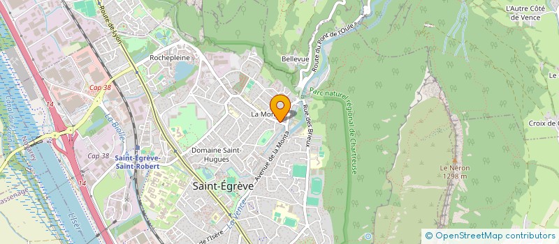 localisation de l'entreprise MONSIEUR JEAN PAUL BURDY  SAINT-EGREVE