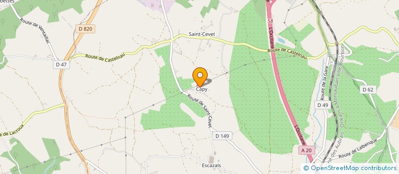 localisation de l'entreprise MONSIEUR JEAN-PAUL CALVET  FONTANES