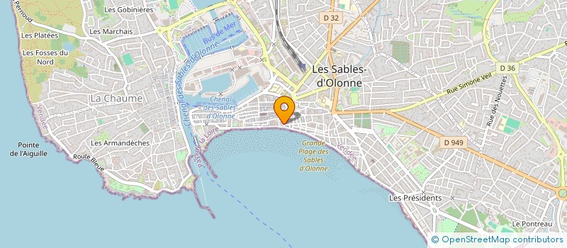 localisation de l'entreprise MONSIEUR JEAN-PAUL CANTIN à LES SABLES D'OLONNE
