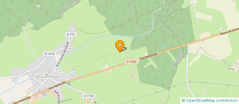 localisation de l'entreprise MONSIEUR JEAN PAUL CARDON  BUIRONFOSSE