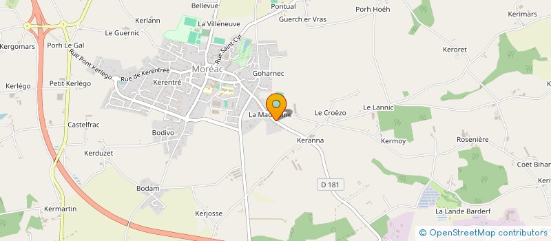 localisation de l'entreprise MONSIEUR JEAN PAUL CARO à MOREAC