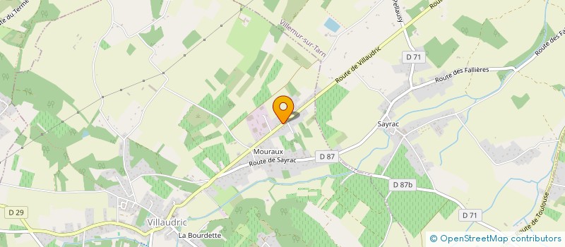 localisation de l'entreprise MONSIEUR JEAN PAUL CASSE  VILLAUDRIC