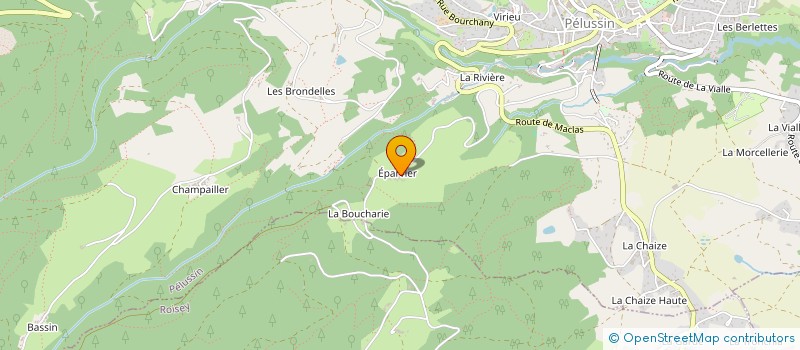 localisation de l'entreprise MONSIEUR JEAN-PAUL CELLARD  PELUSSIN