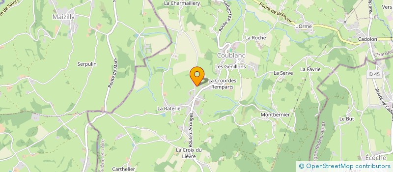 localisation de l'entreprise MONSIEUR JEAN PAUL CERA  COUBLANC