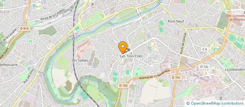 localisation de l'entreprise MONSIEUR JEAN-PAUL CHAILLOU à POITIERS