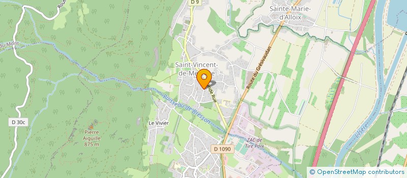 localisation de l'entreprise MONSIEUR JEAN PAUL CHANAVAT  SAINT-VINCENT-DE-MERCUZE