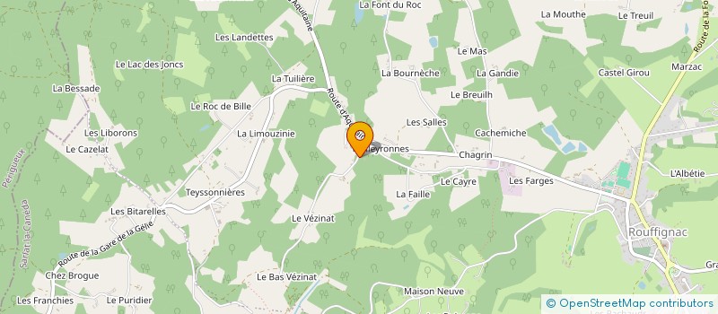 localisation de l'entreprise MONSIEUR JEAN-PAUL CHANTAL  ROUFFIGNAC-ST-CERNIN-DE-REILHAC