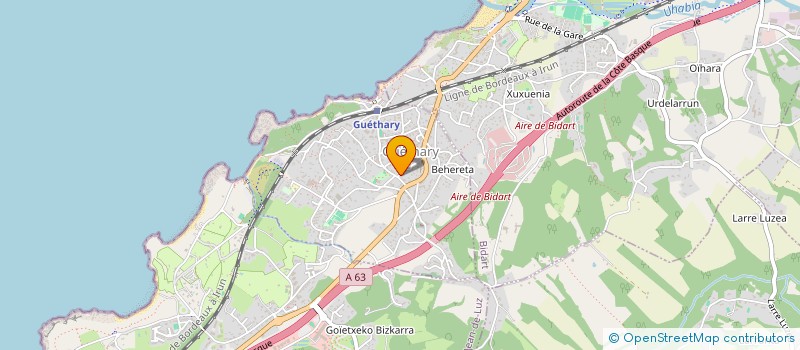 localisation de l'entreprise MONSIEUR JEAN-PAUL CHAUMORCEL  GUETHARY