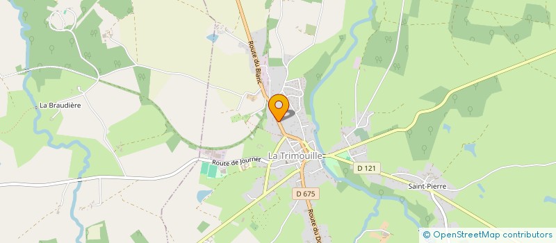 localisation de l'entreprise MONSIEUR JEAN PAUL CHAVAUDRA  LA TRIMOUILLE