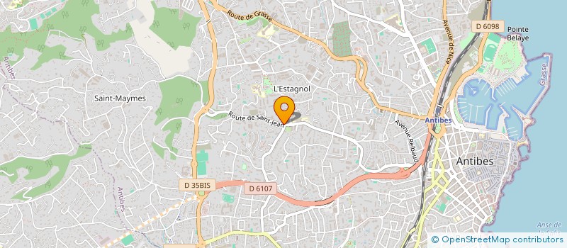 localisation de l'entreprise MONSIEUR JEAN-PAUL CHAYET  ANTIBES